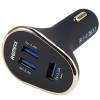 Remax 3x USB Car Charger for Smartphones/Tablets and iPhones/iPads 5V 6.3A Black CH-USB-3